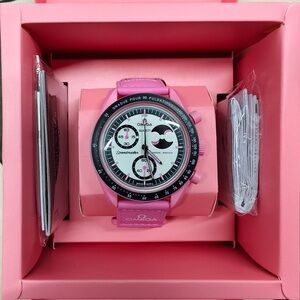 Swatch x Omega MISSION TO THE PINK MOONPHASE Watch